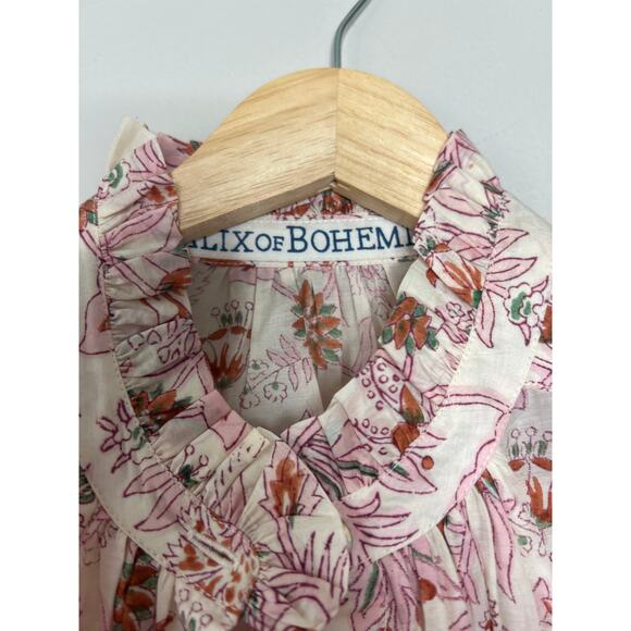 NWT Alix of Bohemia Annabel Camellia Floral Puffed Women's Shirt Size: Medium - Picture 6 of 9
